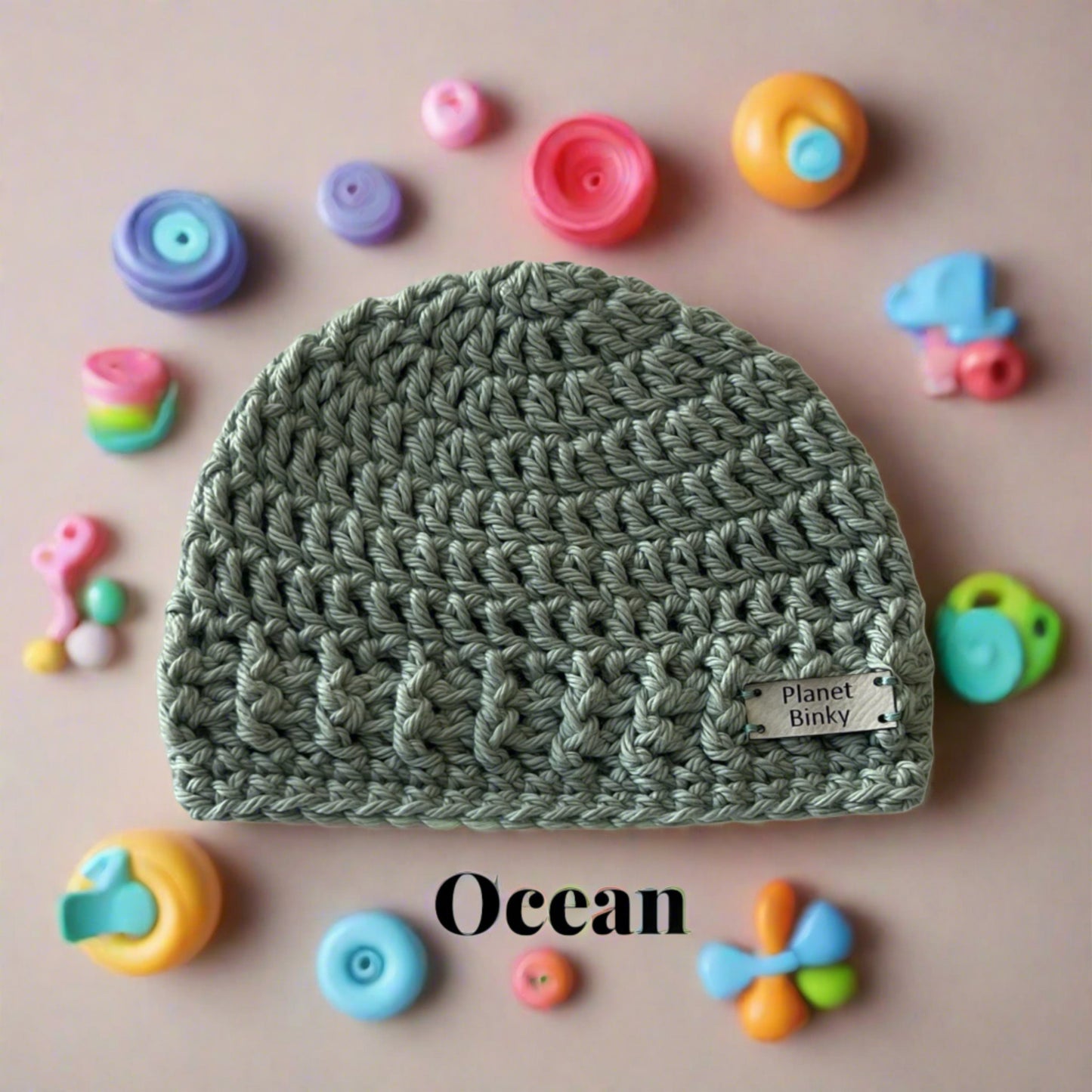 Handmade Crochet Premium Cotton Baby & Toddler Beanie Hat