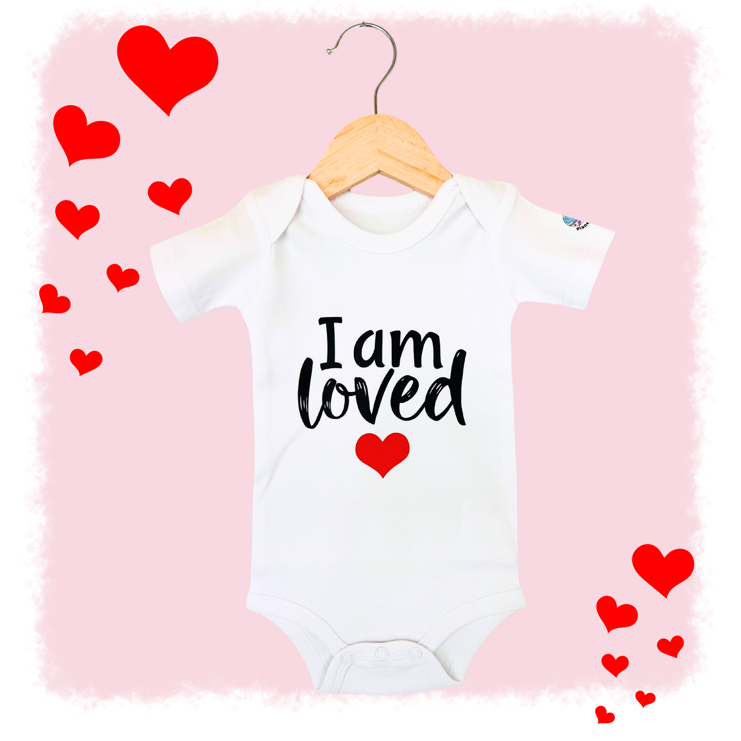 Baby Affirmation Onesie "I am loved"