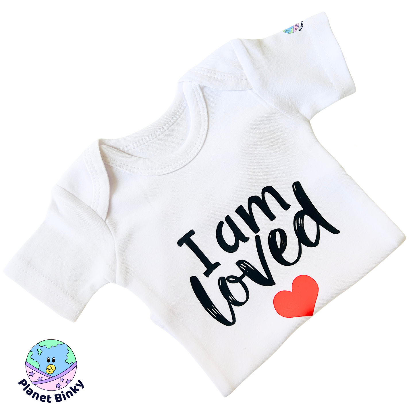 Baby Affirmation Onesie "I am loved"